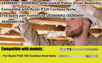 Conjunto de pistón 202604002 para clavadora de clavos brad Ryobi P321 P320