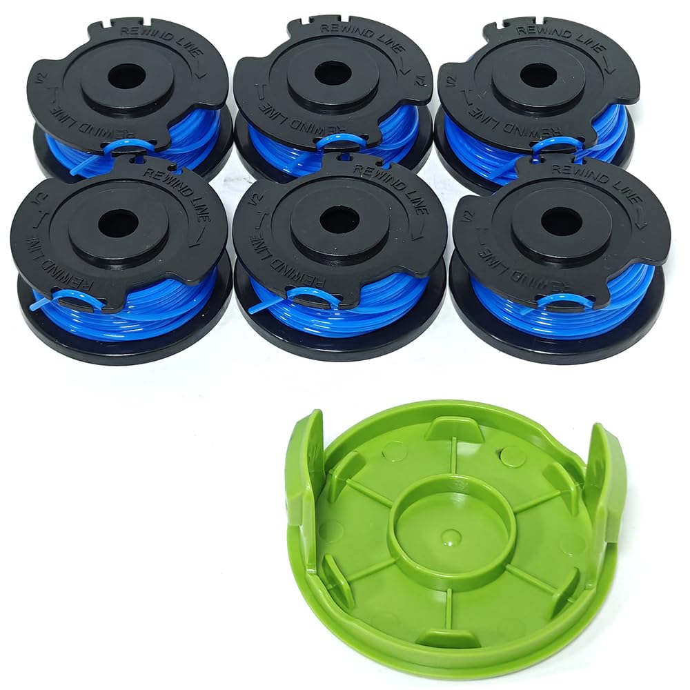 Bobinas para recortadora Greenworks 21332 y Craftsman C3 74381, paquete de 6