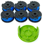 Bobinas para recortadora Greenworks 21332 y Craftsman C3 74381, paquete de 6