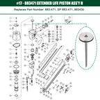883-471 Piston Driver Assembly for Metabo HPT NR65AK2 Strip Nailer