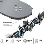 Guide-chaîne 14 po 311482001 pour Ryobi 40V RY40530 RY40503
