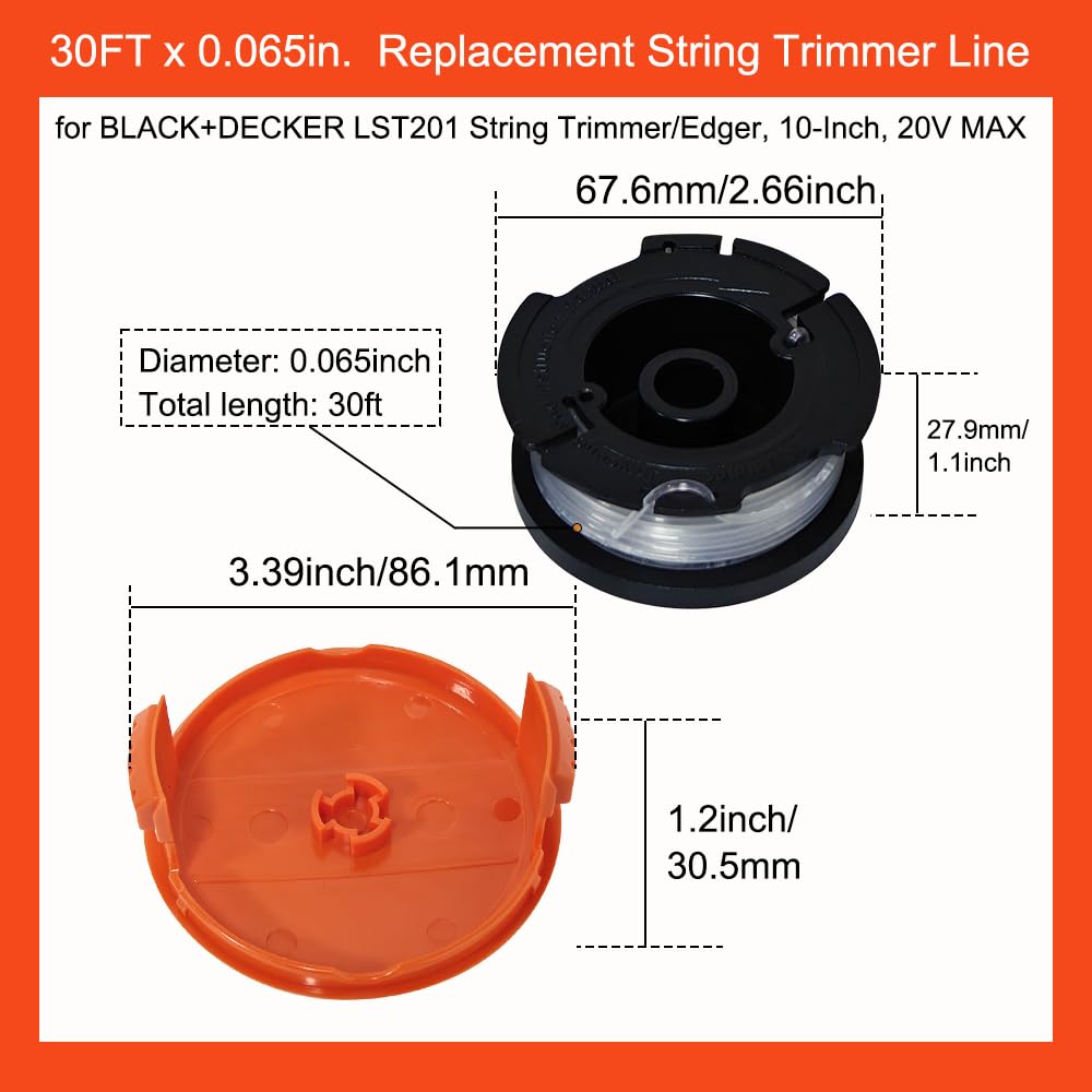 AF-100 AFS Spool for Black+Decker ST8600 BESTE620 LSTE523 Trimmer