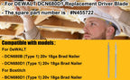 Cuchilla impulsora N455722 para clavadora de clavos brad DeWalt DCN680, paquete de 2