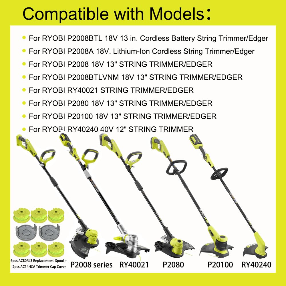 AC80RL5 Spool for HART 40V & Ryobi 40V String Trimmer