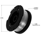 5 AF1003ZP Spools + Cap & Spring for Black+Decker BESTA510 LSTE525