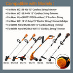 WA0007 Trimmer Spool for Worx WG173 WG183 String Trimmer