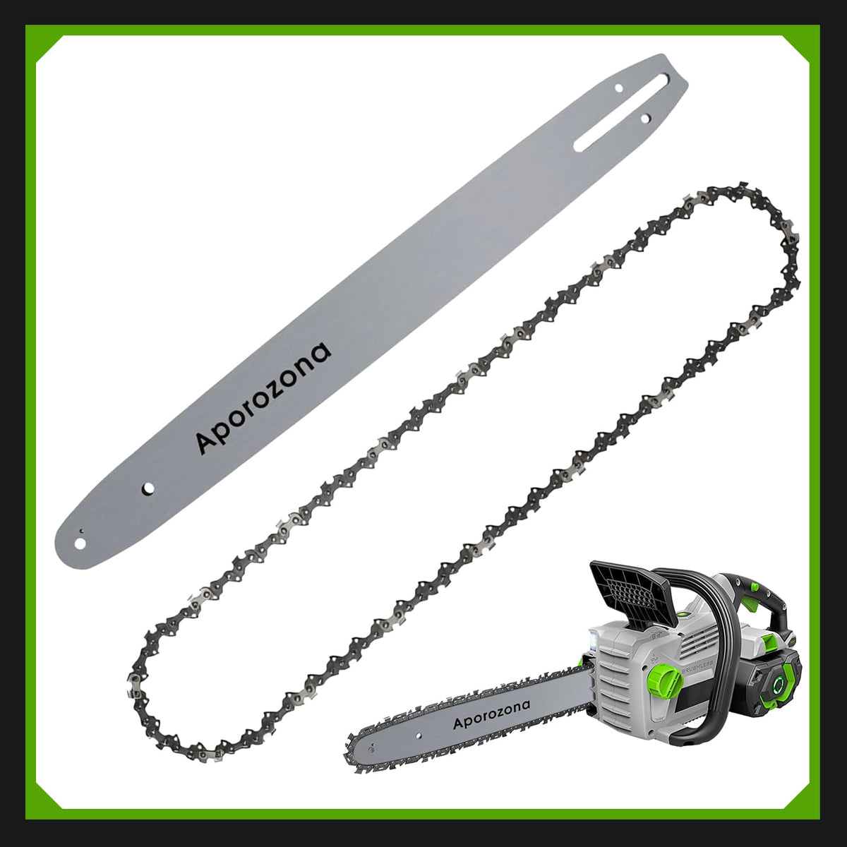 18" Chainsaw Bar AG1800 for EGO CS1800 CS1804 & Ryobi RY3818, 62DL