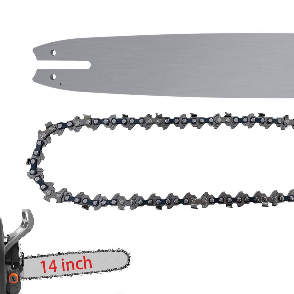 14" Chainsaw Bar & Chain for Stihl MS170 MS180 MS181 (3/8 .043 50DL)