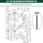 Pistón impulsor 878-156 para clavadora de techos Hitachi NV45AB2