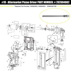 Conjunto de pistón 202604002 para clavadora de clavos brad Ryobi P321 P320