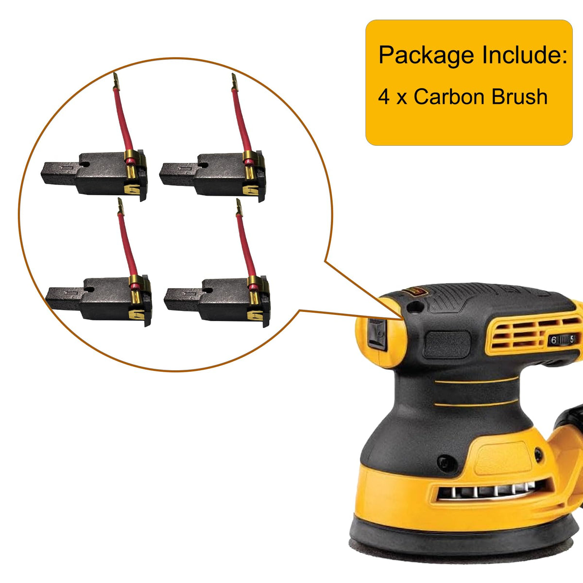N292059 Brush Box for DeWalt DWE6421 DWE6423 Sander, 4-Pack