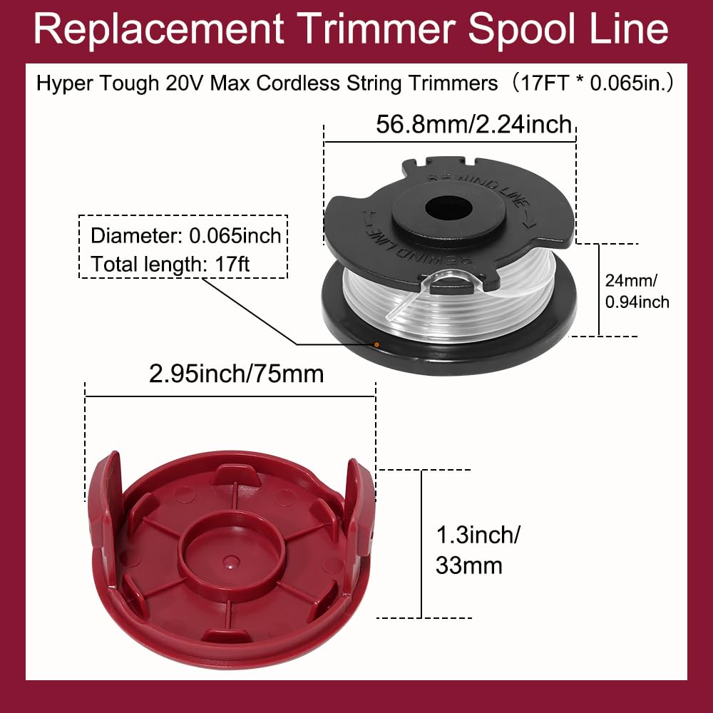 HT21-401-003-02 Spool & Cap for Hyper Tough 20V String Trimmer