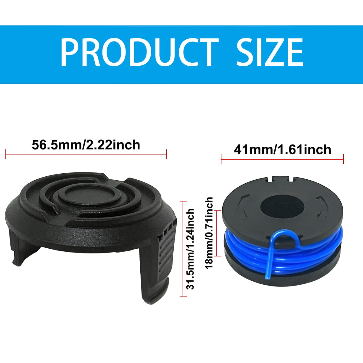 19115A-B Spool & Cap for Bauer 19115C-B 20V String Trimmer
