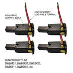 Portaescobillas N292059 para lijadora DeWalt DWE6421 DWE6423, paquete de 4