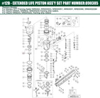 Piston d'entraînement 877323 pour cloueuse Hitachi NR83A5 NR83A2, paquet de 2