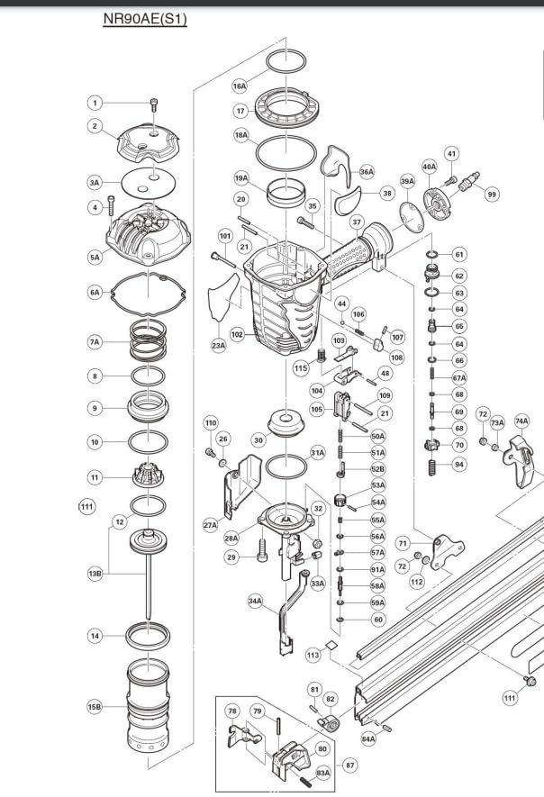 885-918 Piston Driver for Hitachi NR90AE NR90AES1 Nailer, 2-Pack
