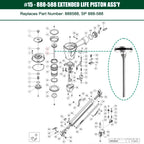 Piston d'entraînement 888-588 pour cloueuse à connecteurs Hitachi NR38AK