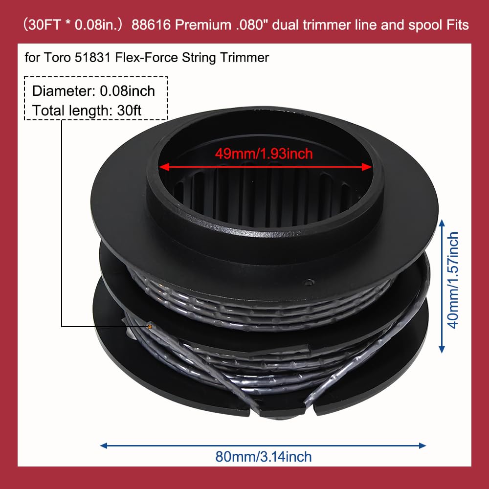 T25 Spool for Husqvarna 122C 128LD 128R String Trimmer