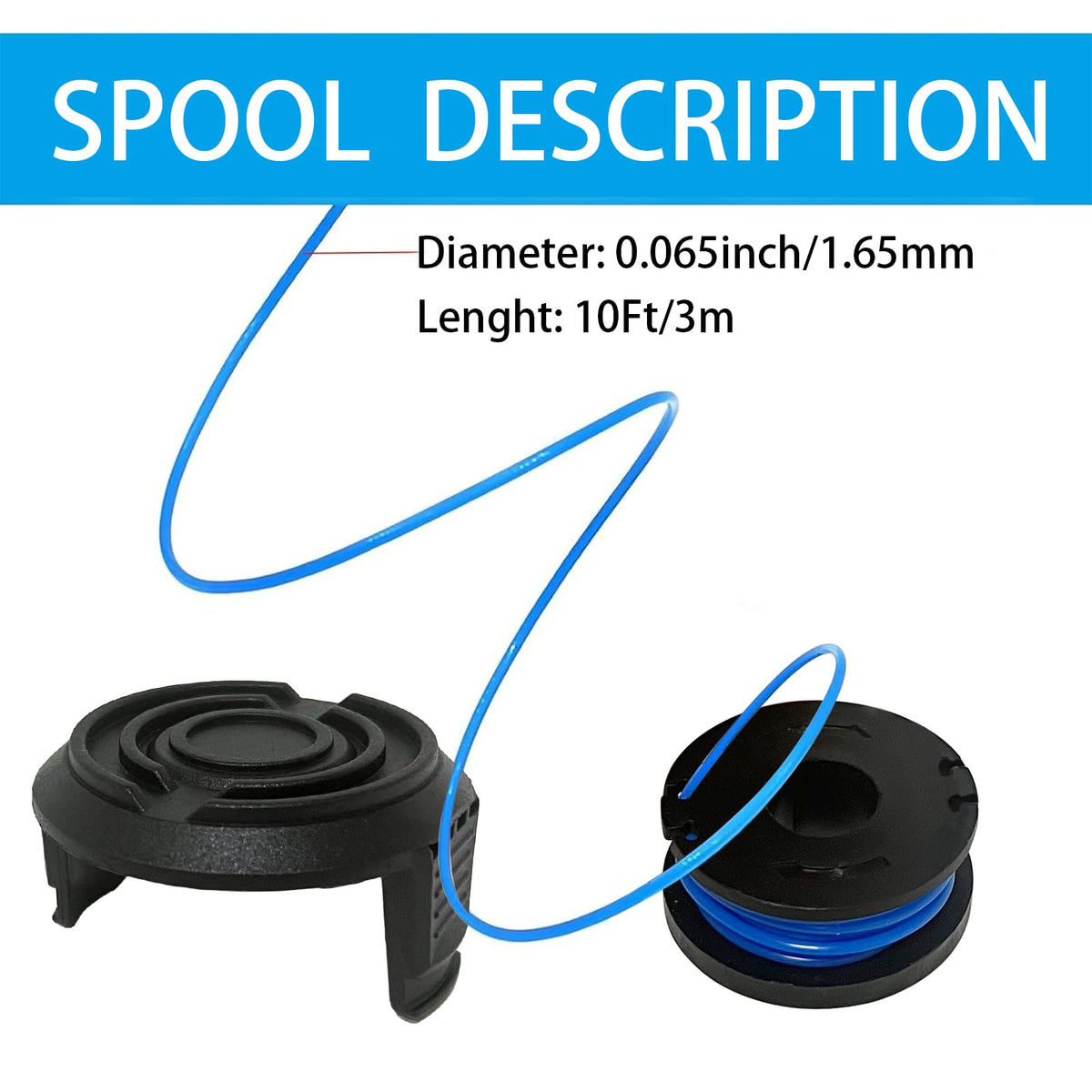 19115A-B Spool & Cap for Bauer 19115C-B 20V String Trimmer