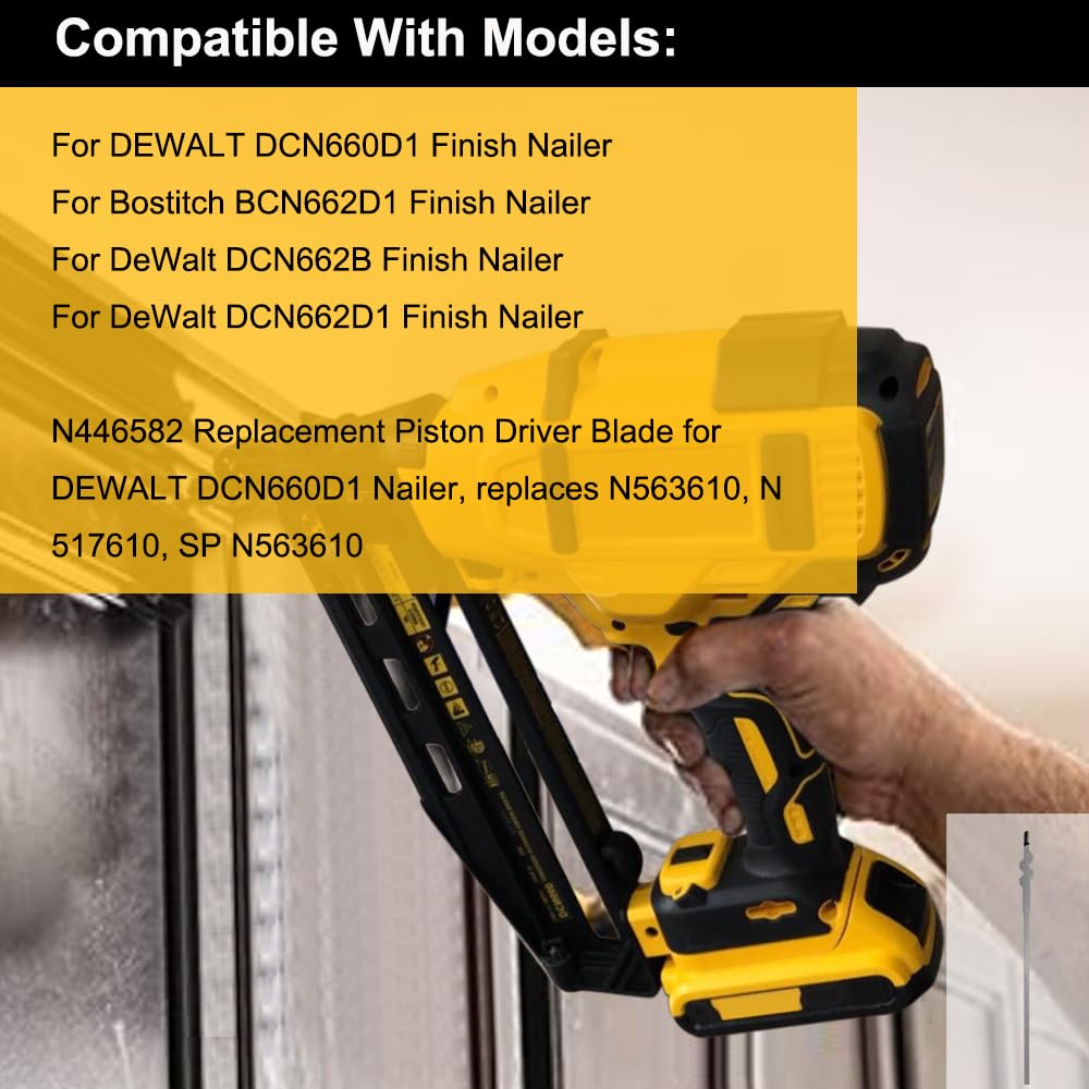 N446582 Piston Driver Blade for DeWalt DCN660 DCN662 Finish Nailer