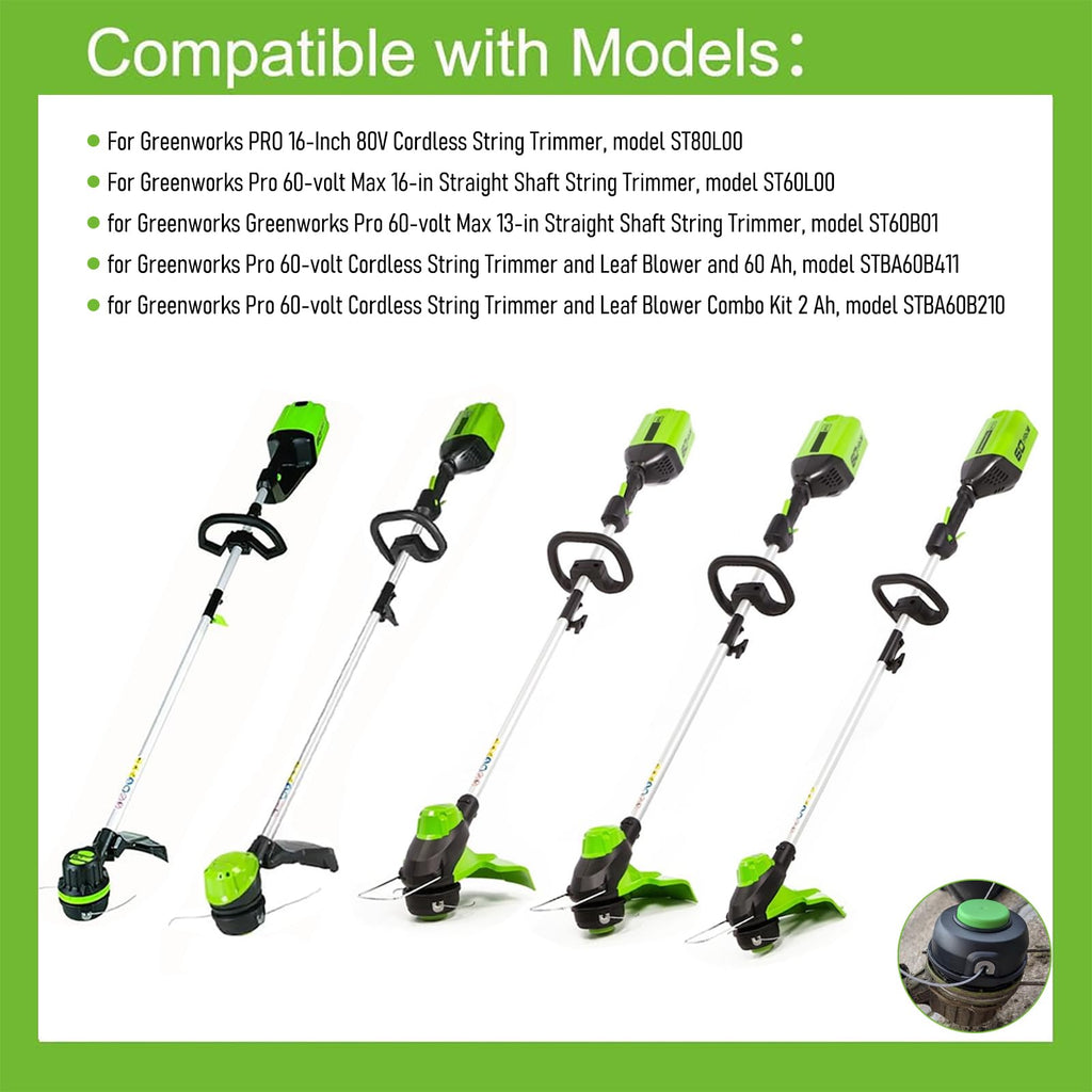 Spool Line for Greenworks STF310 ST40L210 String Trimmer