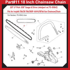 18" Chainsaw Chain for Troy-Bilt TB4218 TB4218XP Gas Chainsaw
