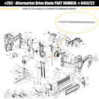 Cuchilla impulsora N455722 para clavadora de clavos brad DeWalt DCN680, paquete de 2