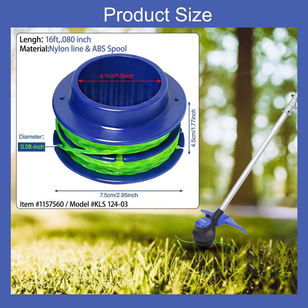 KLS 124-03 Spool for Kobalt 24V KST 2224B-03 String Trimmer
