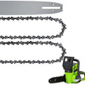Espada y cadena de podadora 10 pulg. para Sun Joe SWJ803E SWJ807E, Worx WG309
