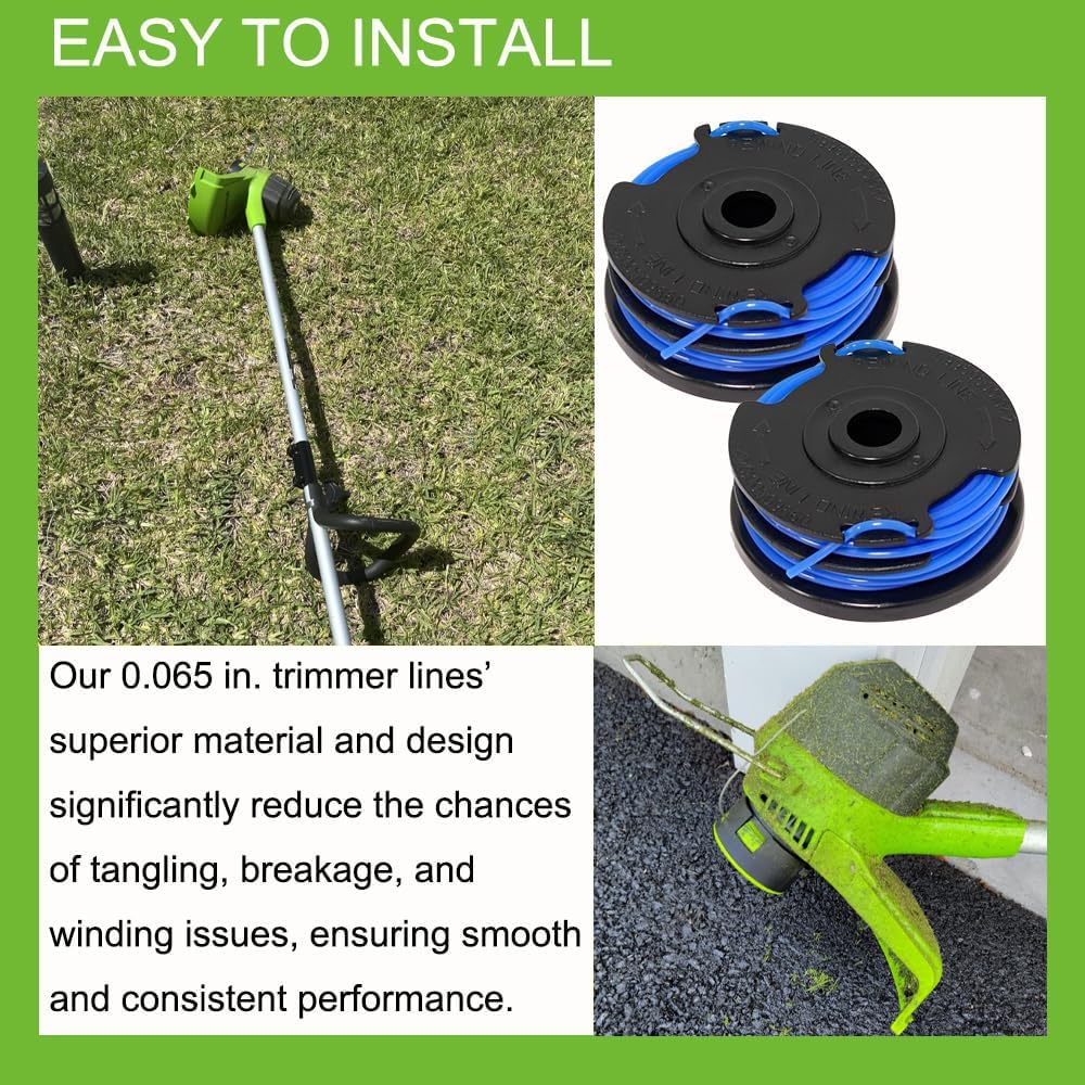 .065" Dual Line Spool & Cover for Greenworks STBA40B210 Trimmer