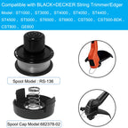 Bobine RS-136 pour coupe-bordure Black+Decker ST4500 ST1000 ST6800