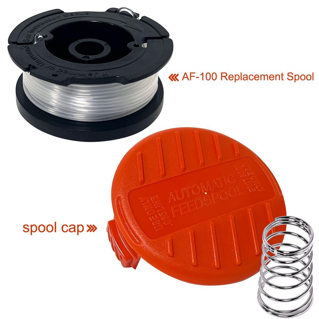 5 AF1003ZP Spools + Cap & Spring for Black+Decker BESTA510 LSTE525
