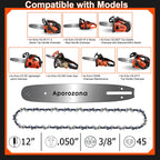 Espada de motosierra 12 pulg. 12A4CD3745C para Echo CS-2511T CS-271T CS-355T