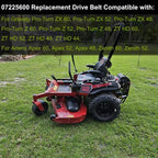 Correa en V 07225600 1/2 x 73 pulg. para cortacésped Ariens APEX y Zenith