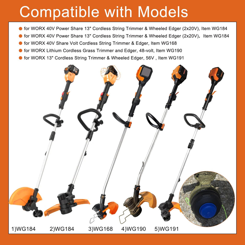 Bobina WA0014 para recortadora Worx WG184 WG168 WG190