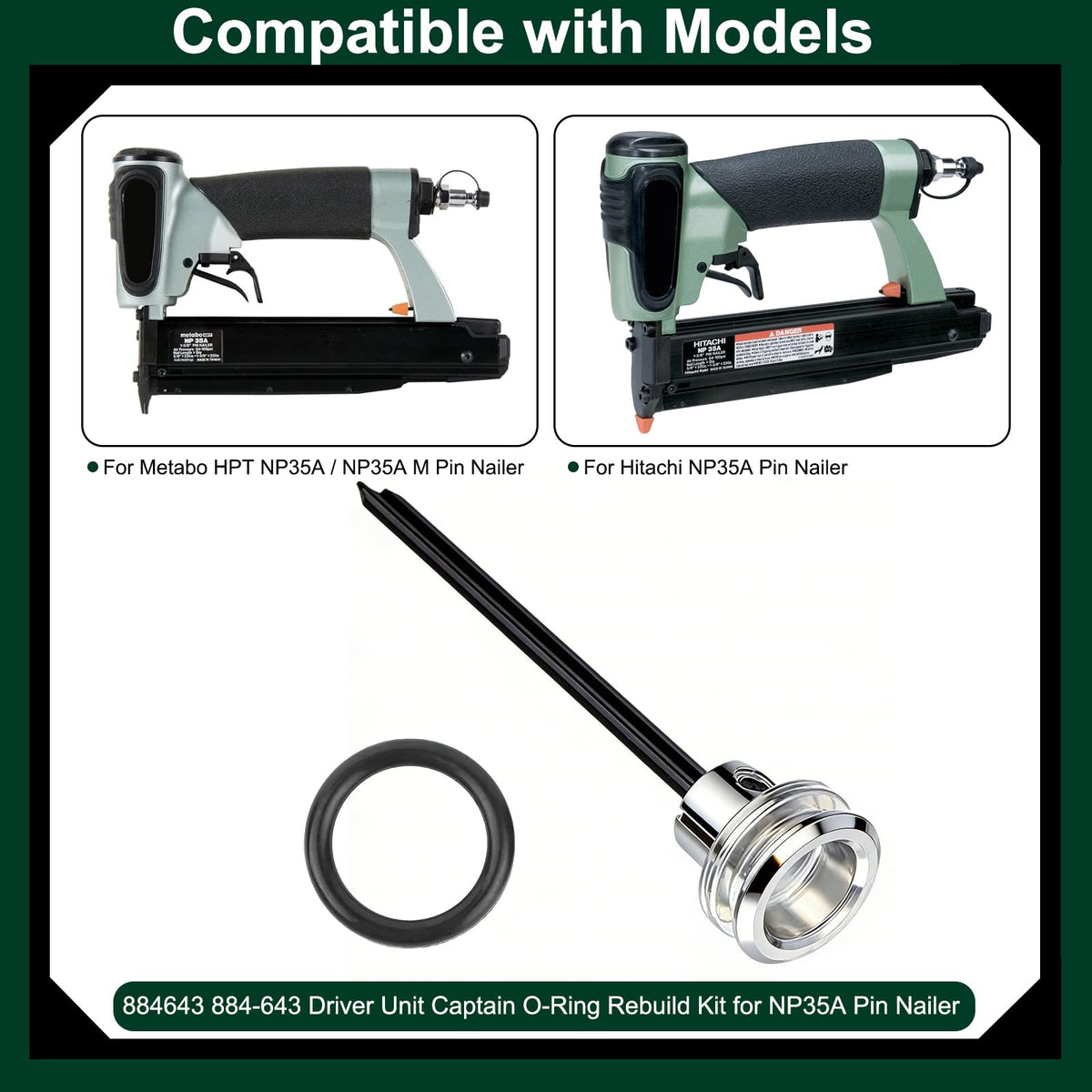 884643 Driver Assembly for Metabo HPT / Hitachi NP35A Pin Nailer