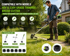 Bobina SB00L00 0,080 pulg. para Greenworks 80V ST80L00 ST80L210, paquete de 6