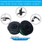 Bobina DF-080 para Black+Decker GH1000 GH2000, paquete de 4 + tapa