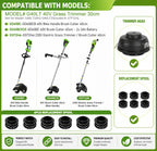 Bobina SB00L00 0,080 pulg. para Greenworks 80V ST80L00 ST80L210, paquete de 6