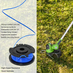 Bobinas para recortadora Greenworks 21332 y Craftsman C3 74381, paquete de 6
