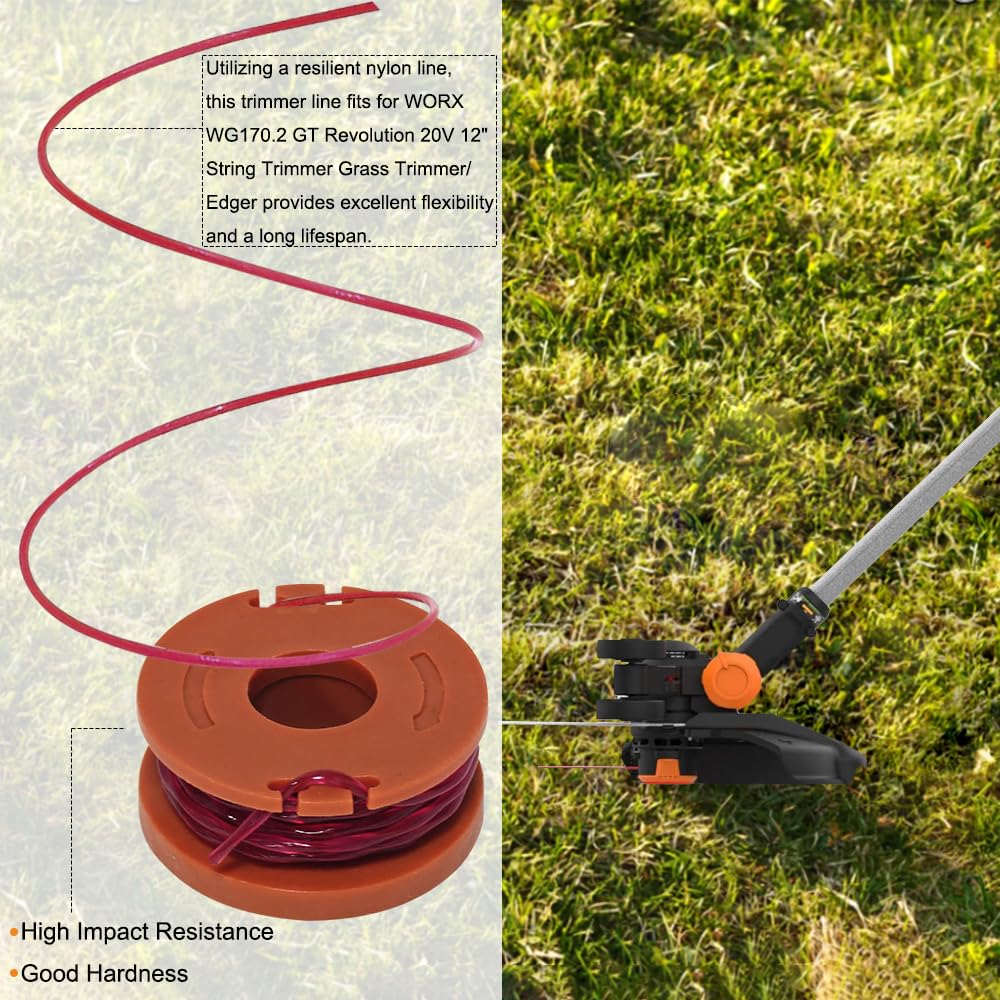WA0010 Trimmer Spool for Worx WG170 WG163 String Trimmer
