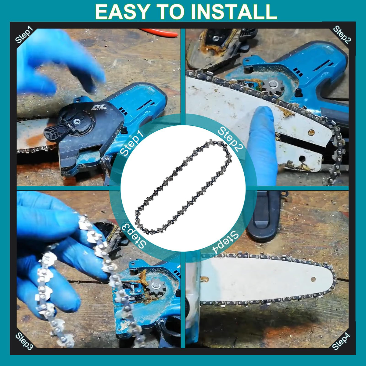 T-05907 6" Saw Chain for Makita XCU14 Pruning Saw (.325 LP .043 32DL)
